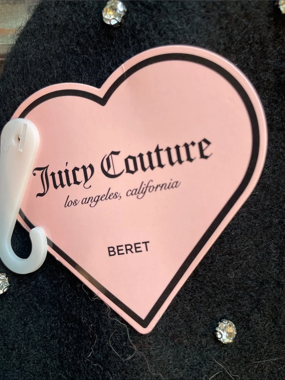 NWT JUICY COUTURE WOOL BLEND DIAMOND BERET